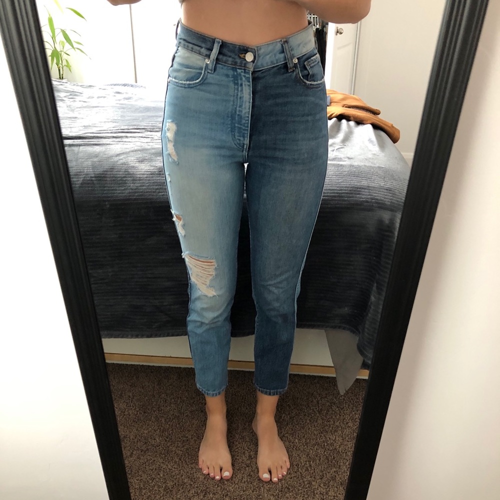 2 Toned Straight Leg Jeans